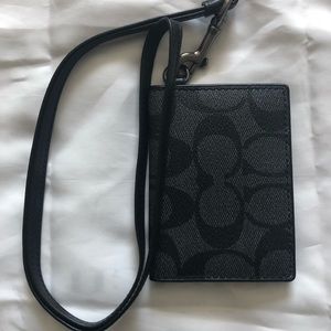 Coach ID Card Case Lanyard